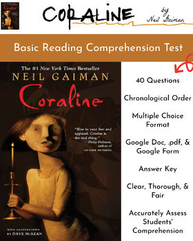 Coraline Novel Study Projects - Coraline by Neil Gaiman Activities