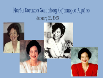 Preview of Corazon Aquino- First Female President of Philippines