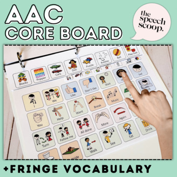 Preview of Speech Therapy Visuals and Core Board (Low Tech AAC) // THE SPEECH SCOOP