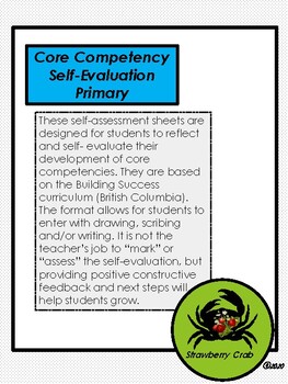 Preview of Core Competency Self-Assessment-Primary