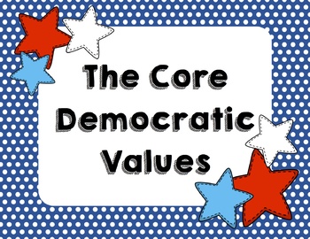 Preview of Core Democratic Values Poster Pack