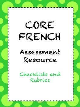 Preview of Core French Assessment Package