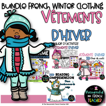 Preview of Core French Bundle French Winter Clothing / Les vêtements d'hiver
