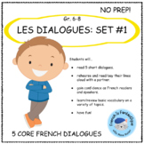 French Speaking Activities dialogues