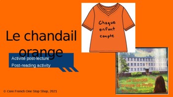 Preview of Core French: Le chandail orange (Orange Shirt Day) PowerPoint Resource