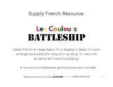 Core French - Les Couleurs BATTLESHIP - Supply Resource