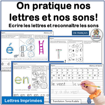 Preview of Core French Phonics and Handwriting Reading Activities - Science of Reading