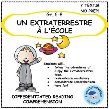 Preview of French Reading Comprehension school l'ecole 