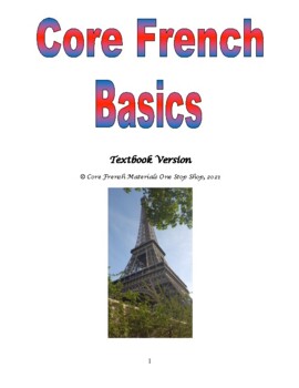 Preview of Core French Review Booklet Textbook Version