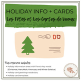 French Winter Holiday Information Sheets and Card-Making A