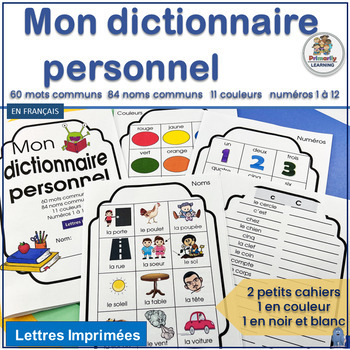 Preview of Core French or French Immersion Reading Activities - Personal Dictionary