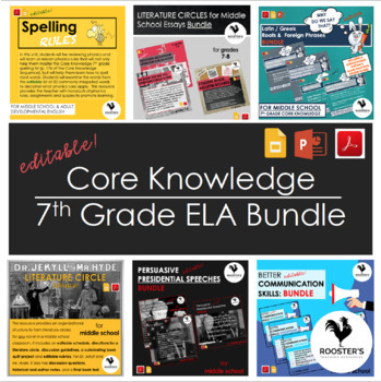 Preview of Core Knowledge 7th Grade ELA Bundle {Digital & PDF}