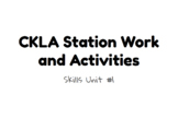 Core Knowledge (CKLA) Station Work and Activities Skills Unit 1