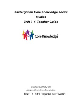 Preview of Core Knowledge Kindergarten Social Studies Overview