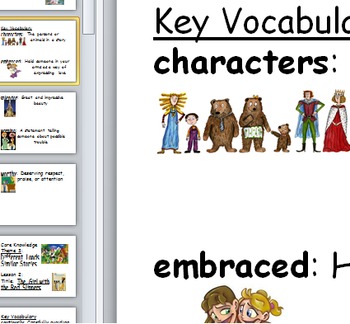 Preview of Core Knowledge first grade Vocabulary Cards Unit 3 CCSS Different Lands