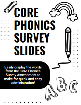 Preview of Core Phonics Survey Assessment Slides