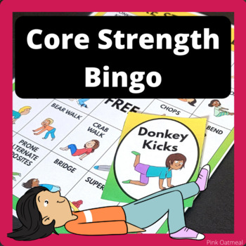 Preview of Core Strength Bingo - Brain Breaks or Physical Education