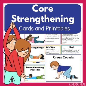 Preview of Core Strengthening Cards and Printables
