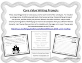 Core Value Writing Prompts - Character Education