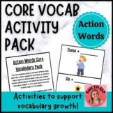 Core Vocab Action Words Activity Pack - Language Therapy A