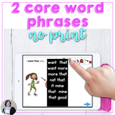 Core Vocabulary 2 Word Phrases Digital Interactive Book Ac