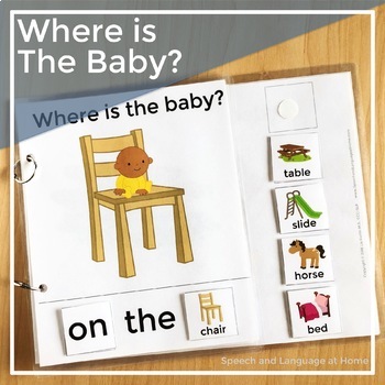 Preview of Core Vocabulary AAC | Adaptive Book for Speech Therapy | Where is the Baby