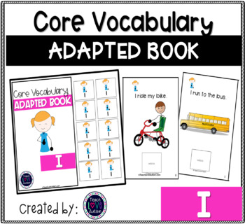 Preview of Core Vocabulary Adapted Book: I