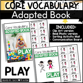 Preview of Core Vocabulary Adapted Book: Play