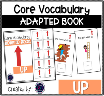 Preview of Core Vocabulary Adapted Book: UP