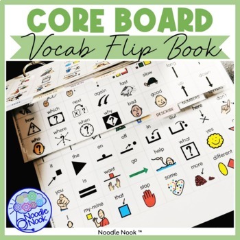 Preview of Core Vocabulary Flip Book - AAC for Emergent Users in SpEd and Autism Units