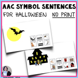 Core Vocabulary Halloween Sentences Digital Activity for AAC