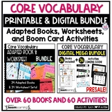 Core Vocabulary Printable & Digital Adapted Books Workshee