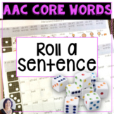 Core Vocabulary Roll a Phrase or Sentence Activity for AAC