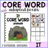Core Vocabulary Word Adapted Book - It