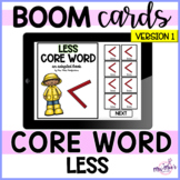 Core Vocabulary Word - Less - Boom Cards