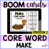Core Vocabulary Word - Make (version 2) Boom Cards