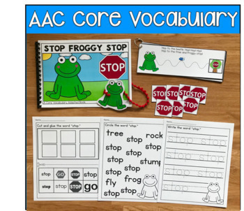 Preview of Core Vocabulary Words Growing Bundle