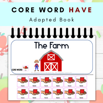 Preview of Core Word HAVE Adapted Book