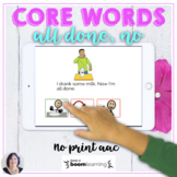 Core Word All Done No Print Digital BOOM™ Activity for AAC 
