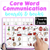 Core Word Based No Prep Picture Communication Boards Set for AAC 