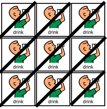 Preview of Core Word Icon: Drink