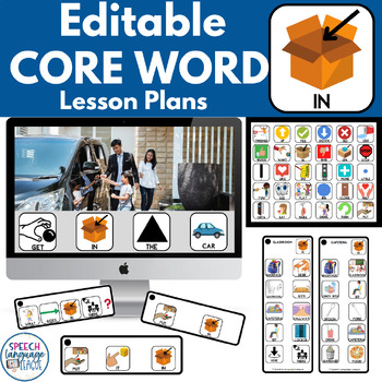 Preview of Core Word In Speech Therapy Lesson Plans for AAC and Early Language