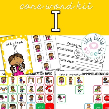 Preview of Core Word Vocabulary Kit - I (including BOOM™ Cards)