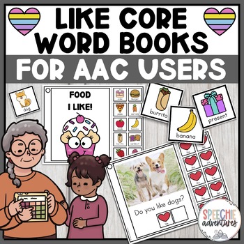 Preview of Core Word Like Interactive Books for AAC Users