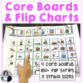 Core Word Picture Communication Boards with Flip Strips for AAC 