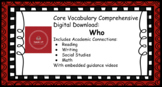 Core Word "Who" Digital Download Presentation