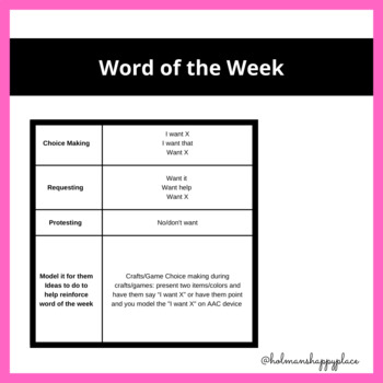 Preview of Core Word of the Week
