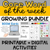 Core Word of the Week Printable & Digital Activities GROWI