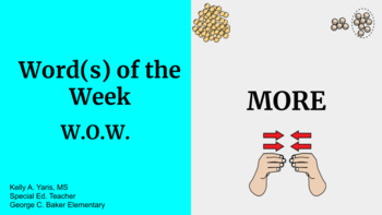Preview of Core Word of the Week_Set 1