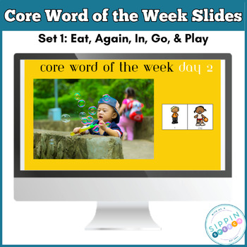 Preview of Core Word of the Week Slides - Set 1